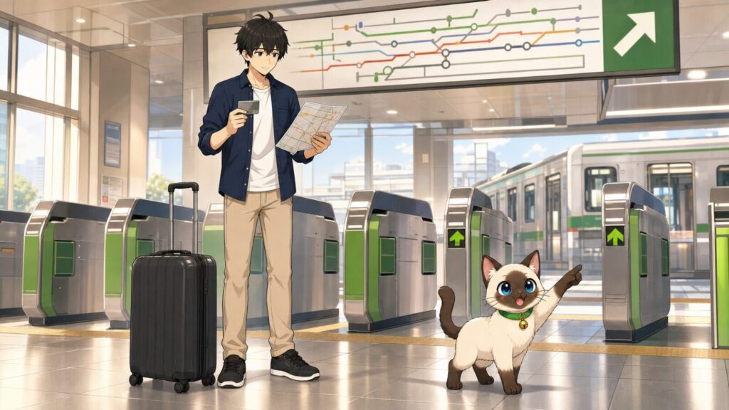 Kentar และปลาไข่ตรวจเส้นทางรถไฟหลังเดินทางถึงญี่ปุ่นในฐานะนักเรียนทุน MEXT